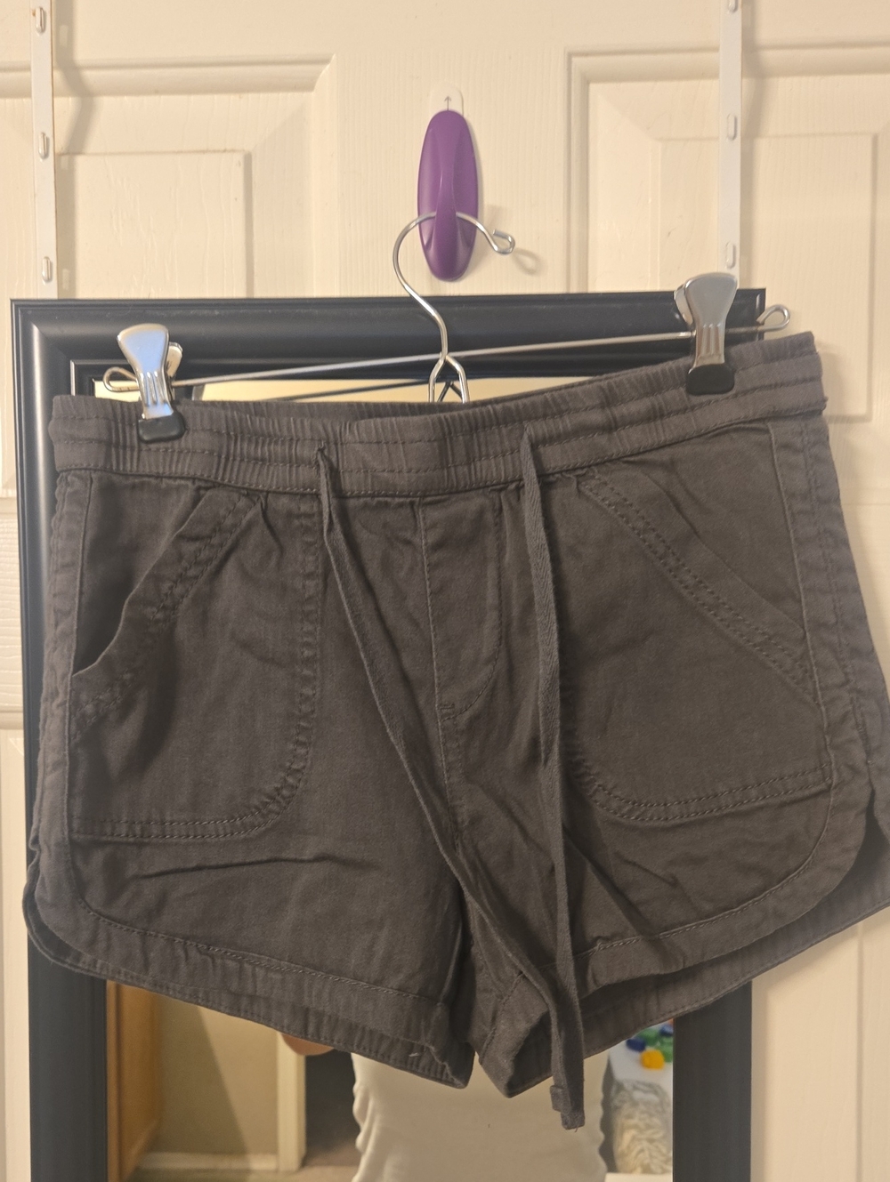 Unionbay Women’s Gray Drawstring Casual Shorts Sz S